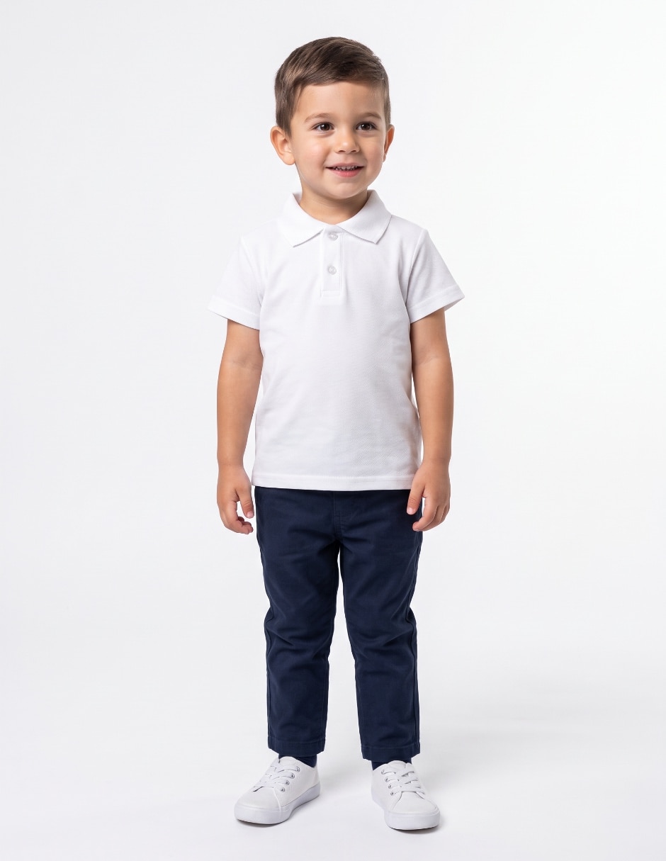 Playera tipo polo para niño 2
