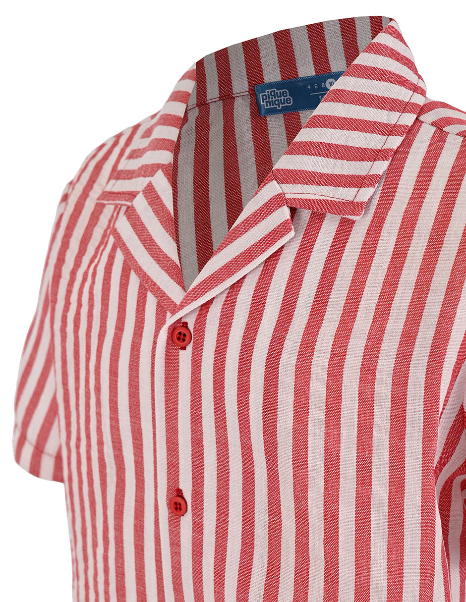 Camisa casual manga corta para niño 4