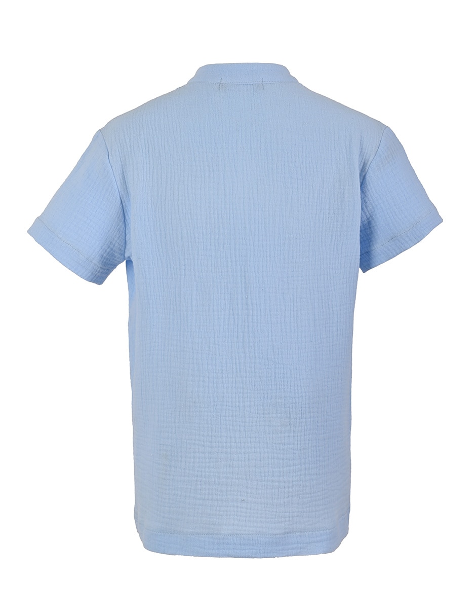 Camisa casual de algodón manga corta para niño 2