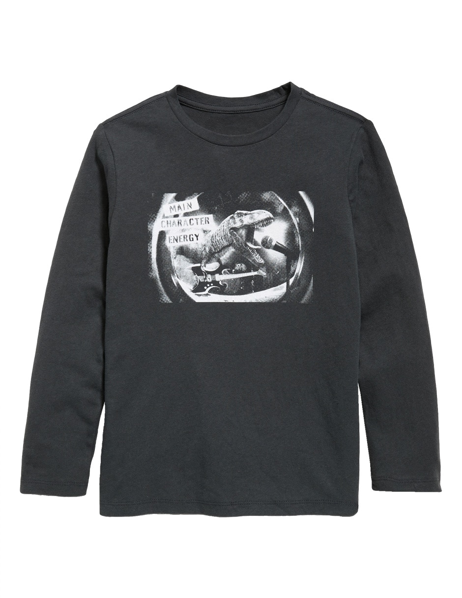 Playera manga larga para niño