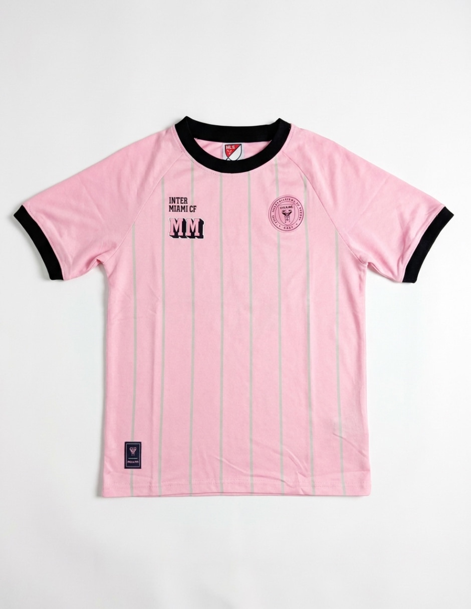 Playera club internacional de fútbol miami manga corta para niño 3