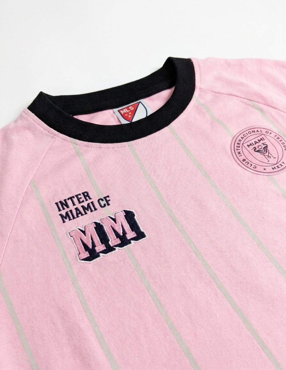 Playera club internacional de fútbol miami manga corta para niño 5