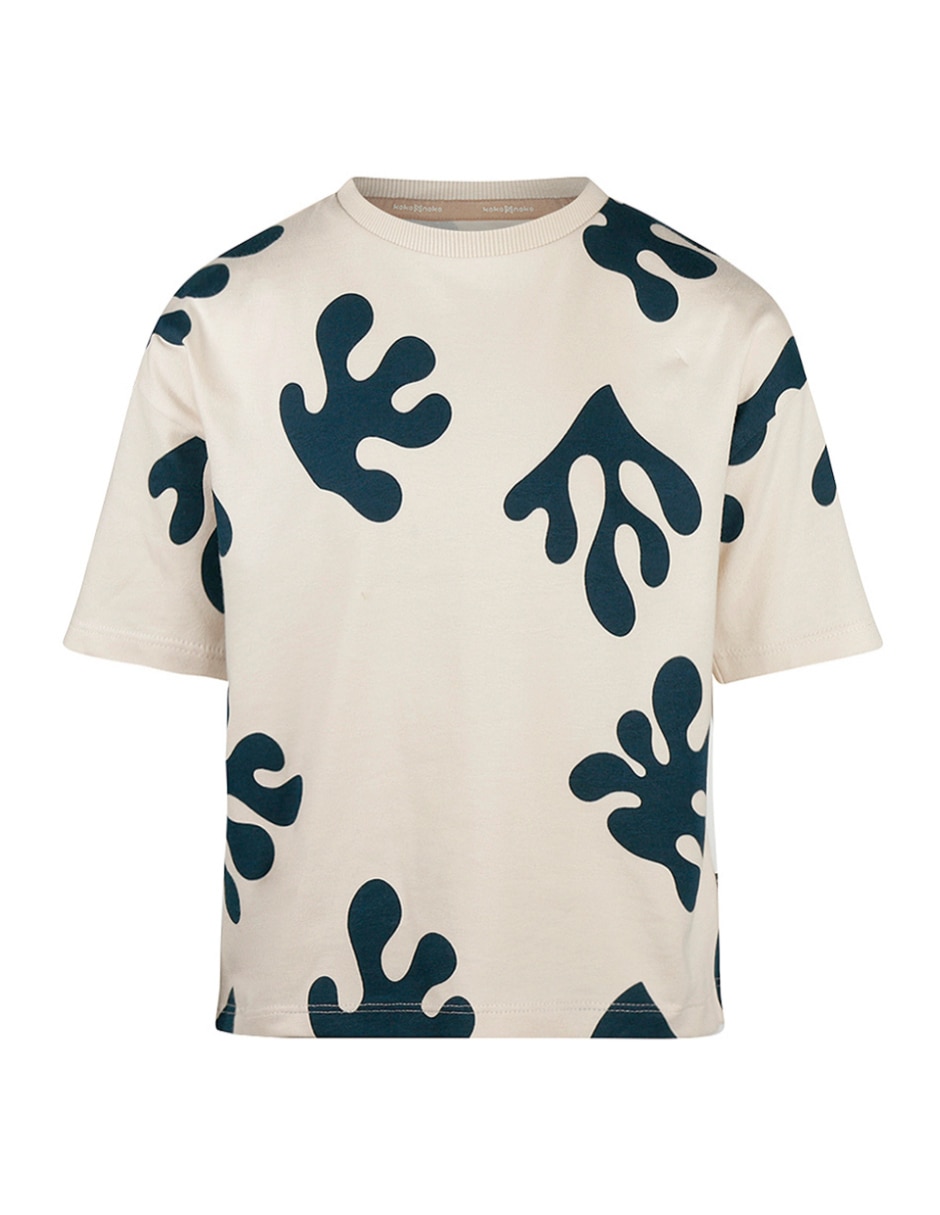 Playera manga al codo para niño