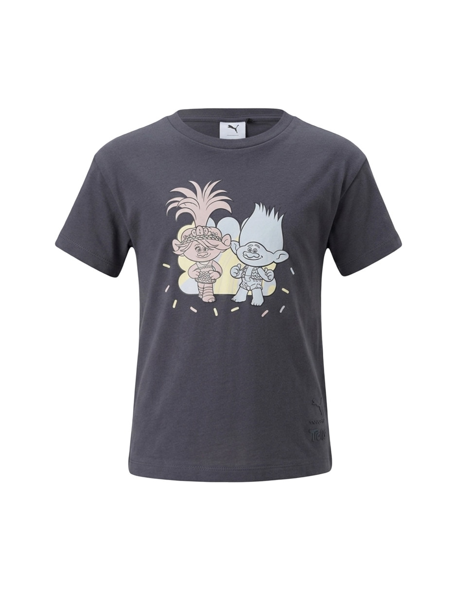Playera trolls puma x trolls graphic tee manga corta para niño 4