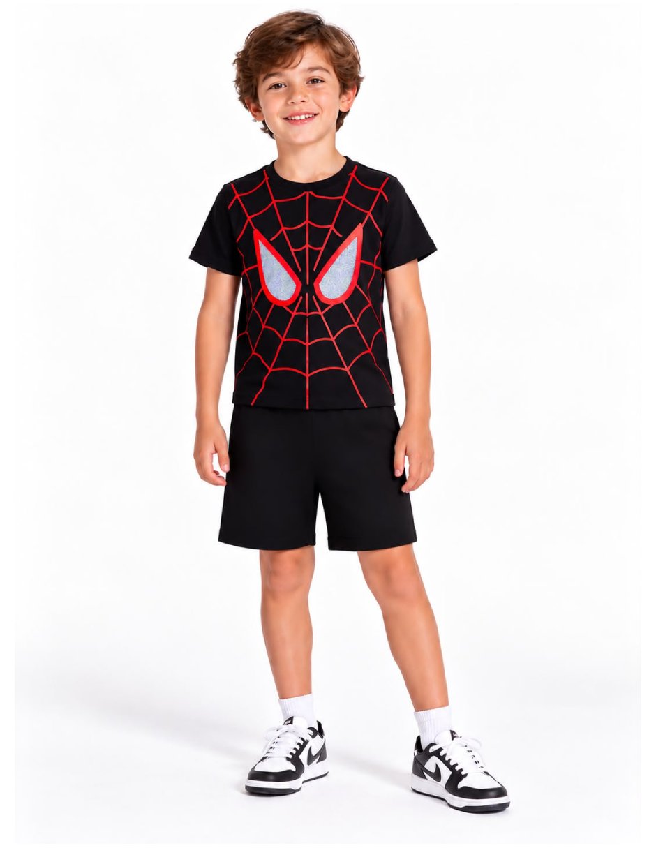 Conjunto casual miles morales de algodón para niño