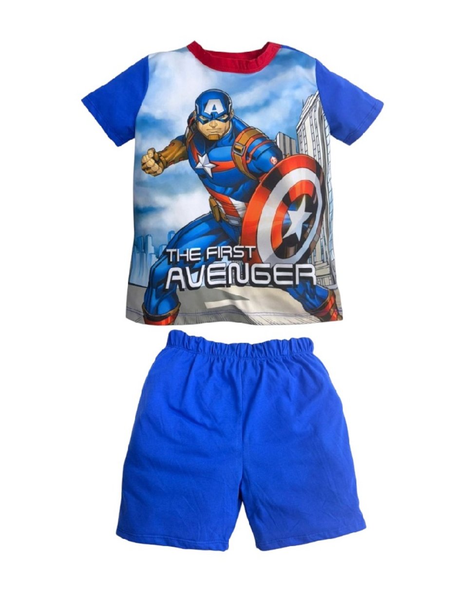 Conjunto casual capitan américa de algodón para niño 2