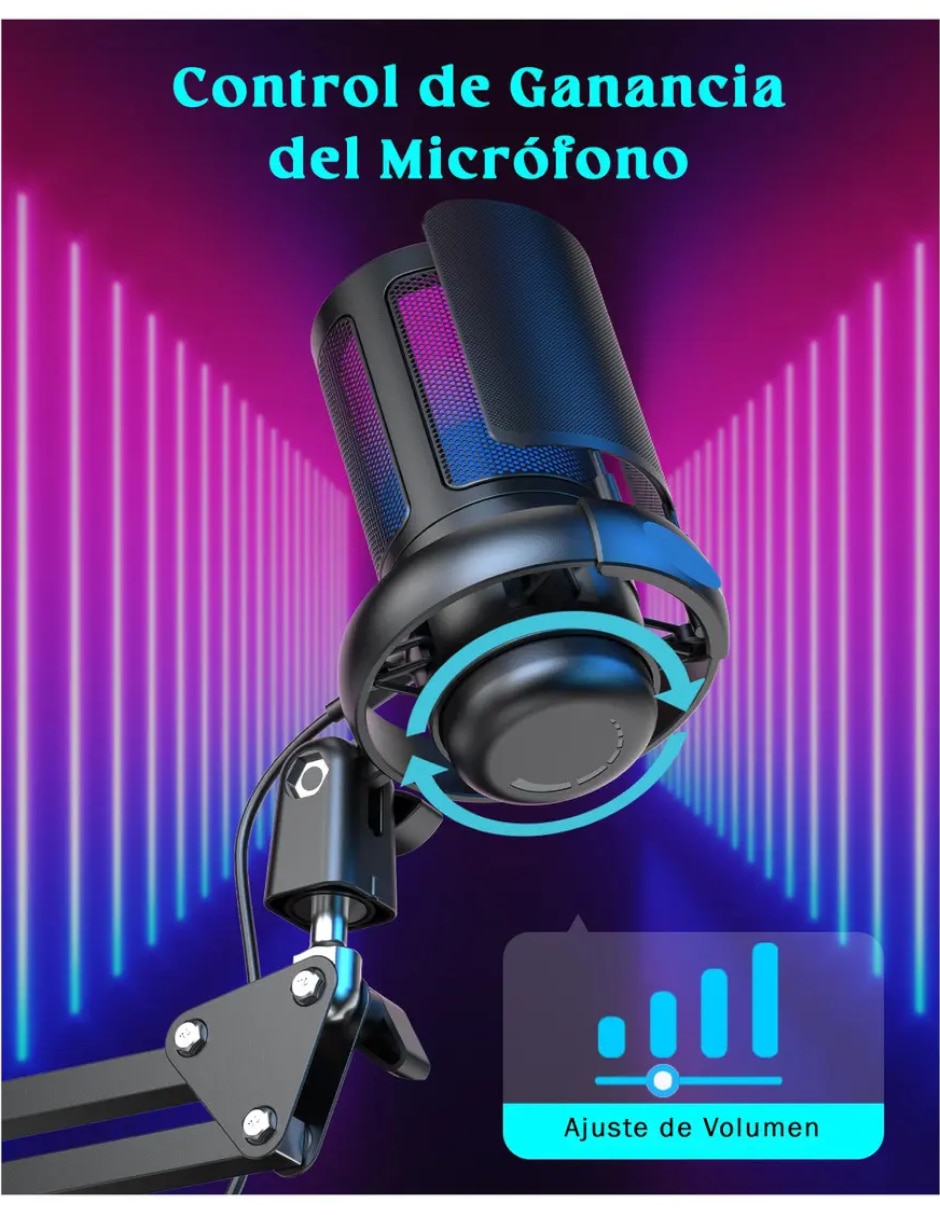 Micrófono gamer Genérica alámbrica