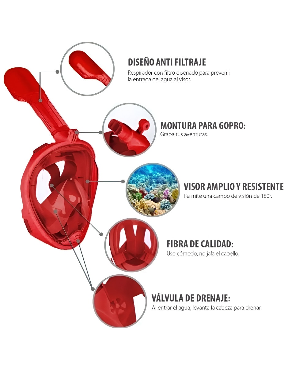 Máscara de snorkel Xtellar